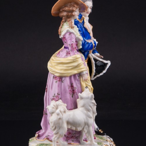 Пара со шпицем, Дрезден, Германия, нач. 20 в