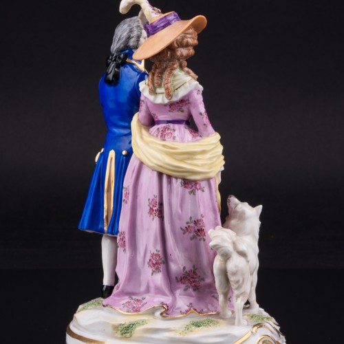 Пара со шпицем, Дрезден, Германия, нач. 20 в