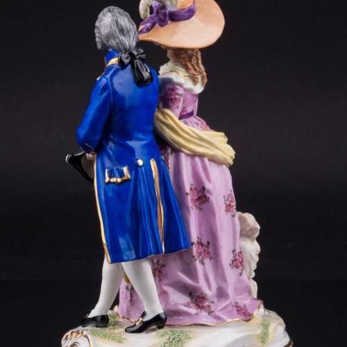 Пара со шпицем, Дрезден, Германия, нач. 20 в