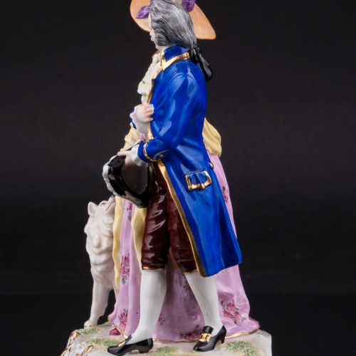 Пара со шпицем, Дрезден, Германия, нач. 20 в