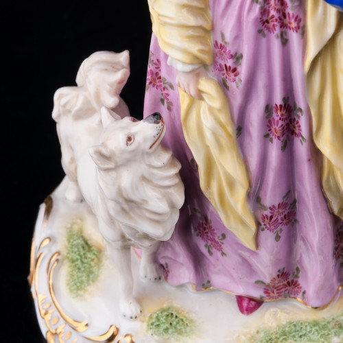 Пара со шпицем, Дрезден, Германия, нач. 20 в