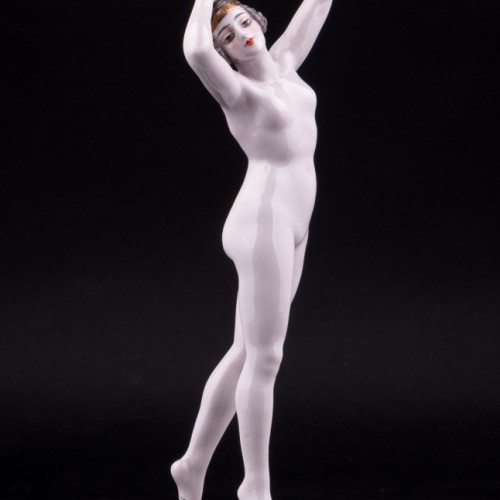 Фарфоровая статуэтка девушки Обнаженная, Dressel, Kister & Co, Германия, нач. 20 в.