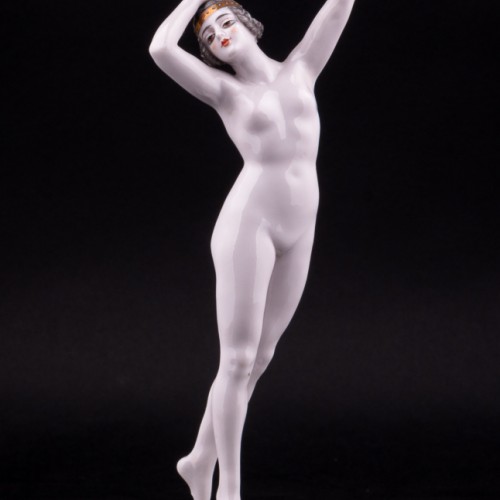 Фарфоровая статуэтка девушки Обнаженная, Dressel, Kister & Co, Германия, нач. 20 в.