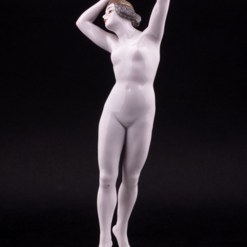 Фарфоровая статуэтка девушки Обнаженная, Dressel, Kister & Co, Германия, нач. 20 в.