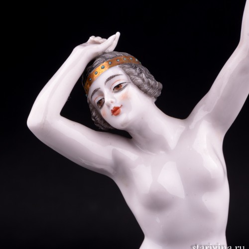 Фарфоровая статуэтка девушки Обнаженная, Dressel, Kister & Co, Германия, нач. 20 в.