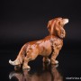 Фарфоровая статуэка собаки Длинношерстная такса, Karl Ens, Германия, 1920-30 гг.