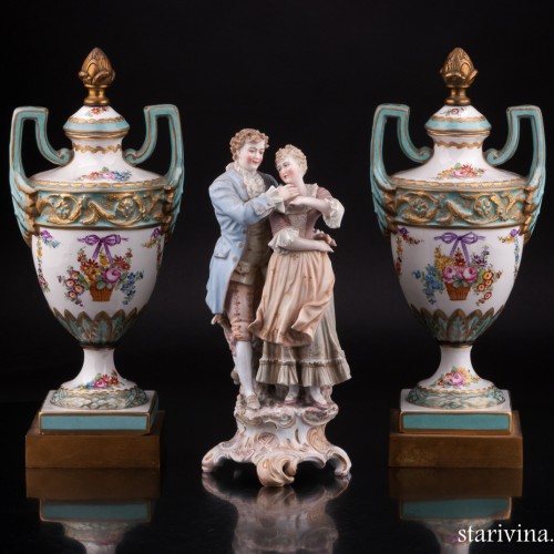 Романтическая пара, E. A. Muller, Германия, кон. 19 - нач. 20 вв