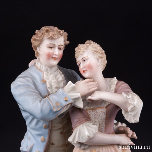 Романтическая пара, E. A. Muller, Германия, кон. 19 - нач. 20 вв