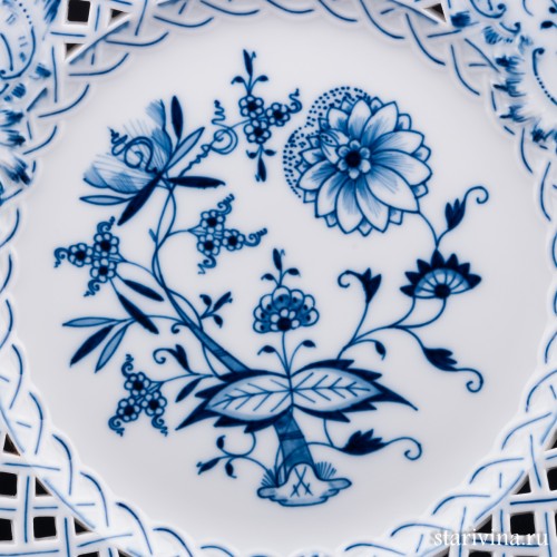 Декоративное блюдо с ажурным краем, Meissen, Германия, пер. пол. 20 в