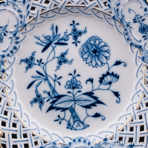 Тарелка с ажурным краем, Meissen, Германия, кон. 19 в