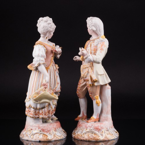 Пара с флейтой и корзинкой, Франция, кон. 19 в