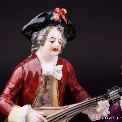 Концерт, кружевная миниатюра, Volkstedt, Германия, до 1935 г