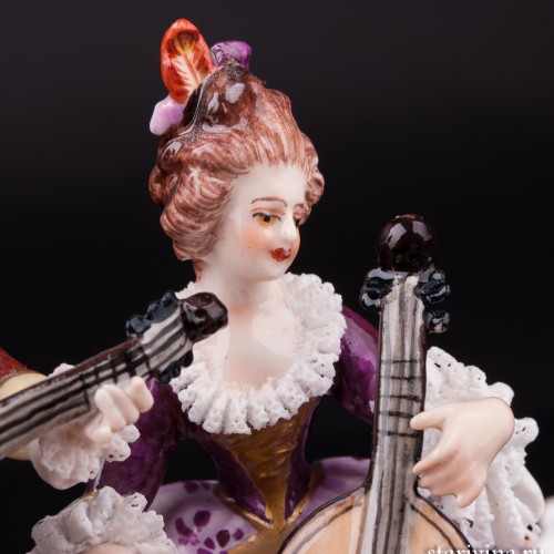 Концерт, кружевная миниатюра, Volkstedt, Германия, до 1935 г