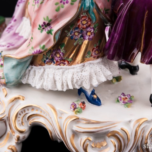 Концерт, кружевная миниатюра, Volkstedt, Германия, до 1935 г