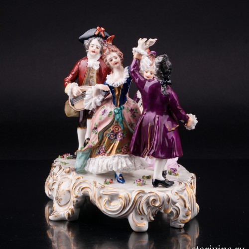 Концерт, кружевная миниатюра, Volkstedt, Германия, до 1935 г