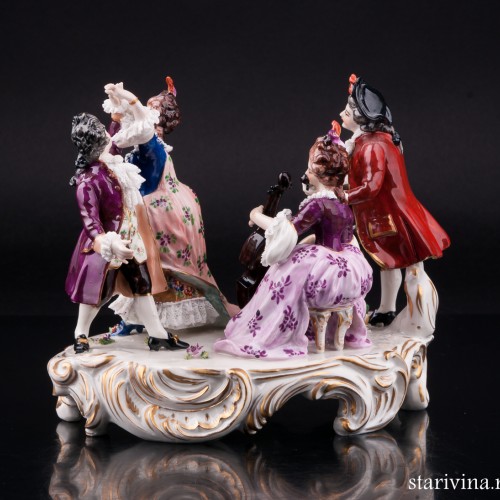 Концерт, кружевная миниатюра, Volkstedt, Германия, до 1935 г