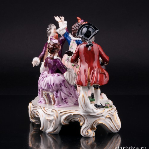 Концерт, кружевная миниатюра, Volkstedt, Германия, до 1935 г