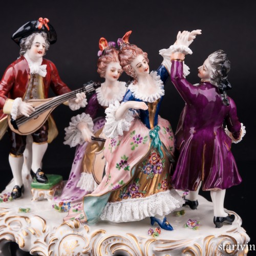 Концерт, кружевная миниатюра, Volkstedt, Германия, до 1935 г