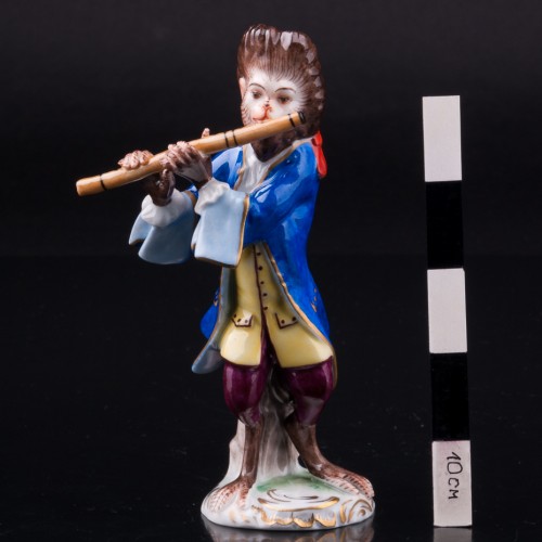 Обезьяна с флейтой, Volkstedt, Германия, сер. 20 в