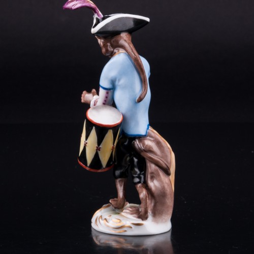 Обезьяна с барабаном, Volkstedt, Германия, сер. 20 в