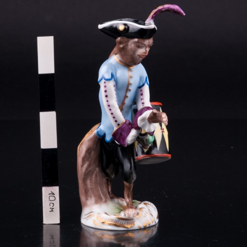 Обезьяна с барабаном, Volkstedt, Германия, сер. 20 в