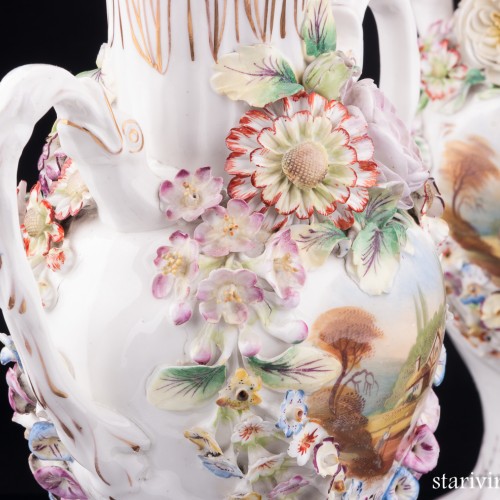 Две декоративные вазы, Coalport, Великобритания, кон. 19 - нач. 20 вв