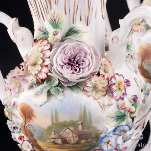 Две декоративные вазы, Coalport, Великобритания, кон. 19 - нач. 20 вв