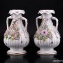 Две вазы с цветочным орнаментом, Coalport, Великобритания, кон. 19 - нач. 20 вв