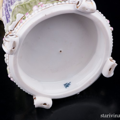 Девушка с попугаем, Karl Ens, Германия, нач. 20 в