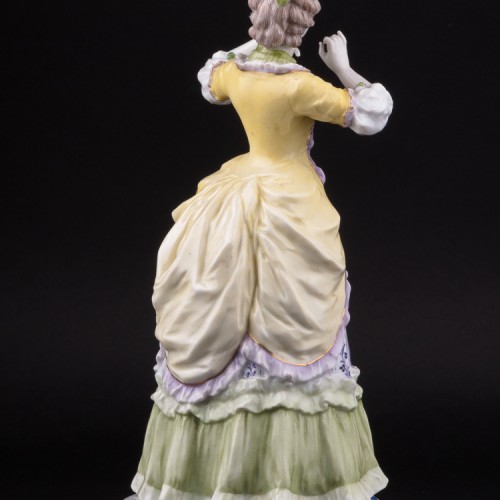 Девушка с попугаем, Karl Ens, Германия, нач. 20 в