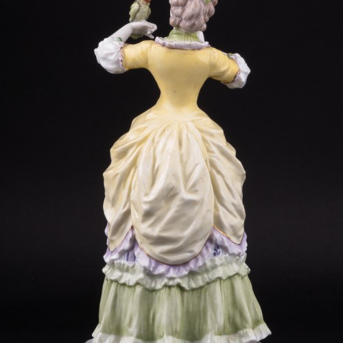 Девушка с попугаем, Karl Ens, Германия, нач. 20 в