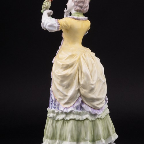 Девушка с попугаем, Karl Ens, Германия, нач. 20 в