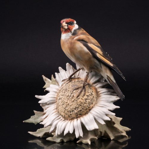 Щегол на цветке, Alka Kaiser, Германия, сер. 20 в