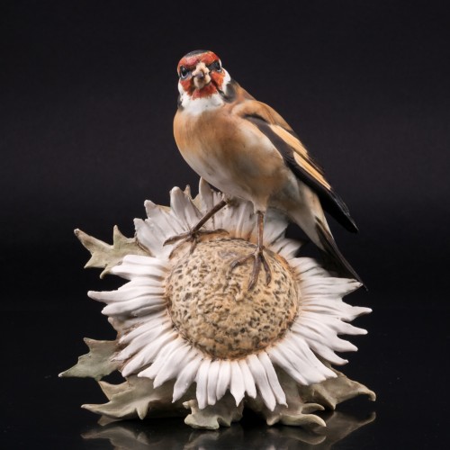 Щегол на цветке, Alka Kaiser, Германия, сер. 20 в