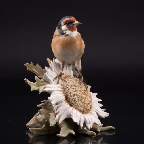 Щегол на цветке, Alka Kaiser, Германия, сер. 20 в