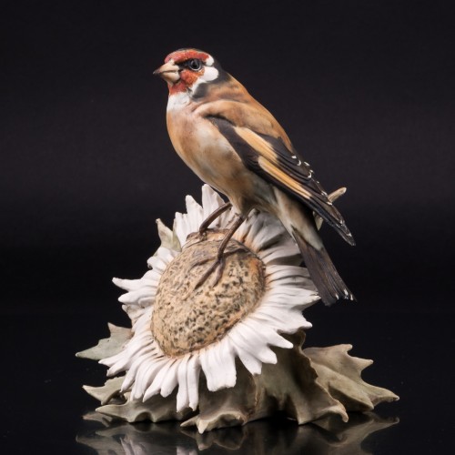 Щегол на цветке, Alka Kaiser, Германия, сер. 20 в