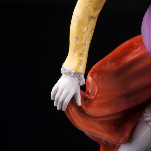 Статуэтка танцовщицы из фарфора Испанский танец, кружевная, Volkstedt, Германия, до 1935 г.