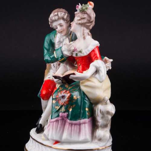 Пара с книгой, Sitzendorf, Германия, пер. пол. 20 в