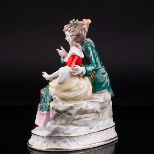 Пара с книгой, Sitzendorf, Германия, пер. пол. 20 в