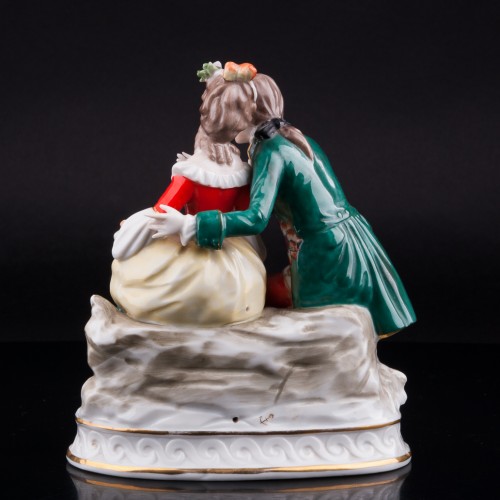 Пара с книгой, Sitzendorf, Германия, пер. пол. 20 в