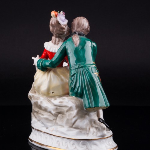 Пара с книгой, Sitzendorf, Германия, пер. пол. 20 в