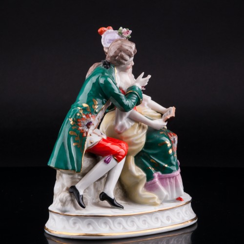 Пара с книгой, Sitzendorf, Германия, пер. пол. 20 в