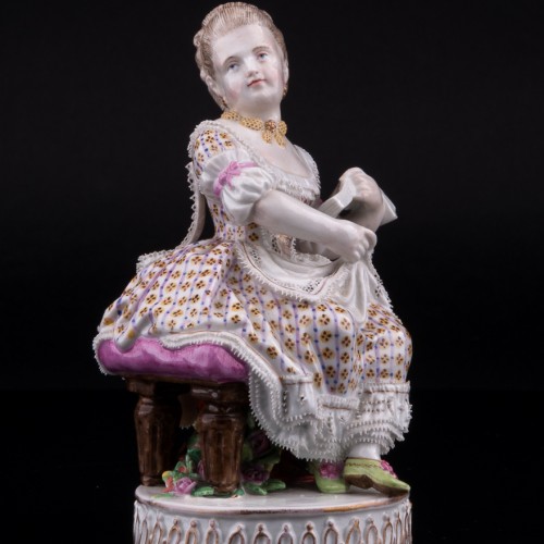Девушка с нотами, Meissen, Германия, 19 в