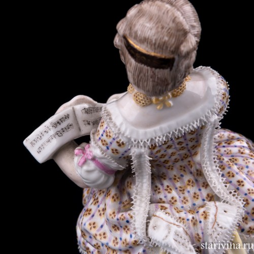 Девушка с нотами, Meissen, Германия, 19 в