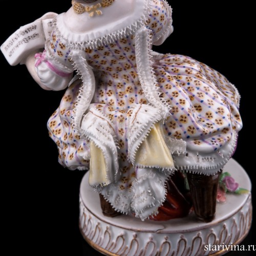 Девушка с нотами, Meissen, Германия, 19 в