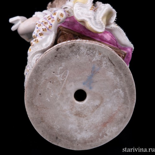 Девушка с нотами, Meissen, Германия, 19 в