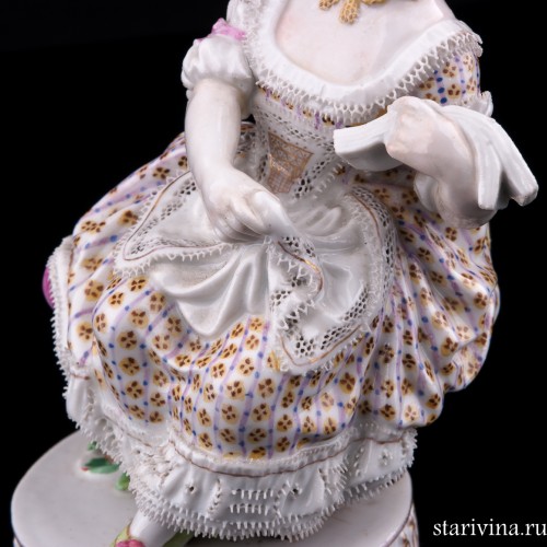 Девушка с нотами, Meissen, Германия, 19 в