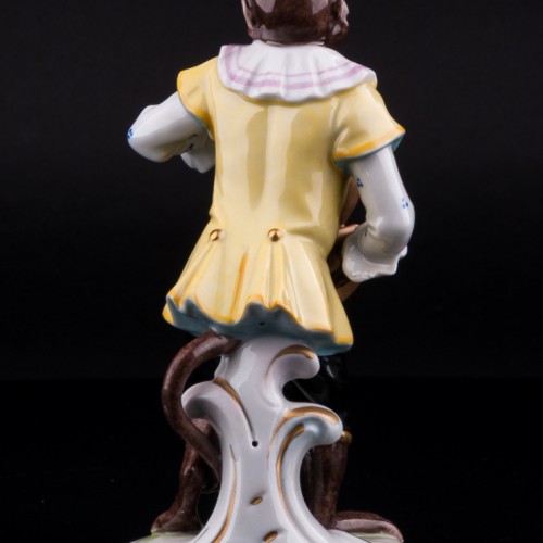 Обезьяна с валторной, Volkstedt, Германия, сер. 20 в