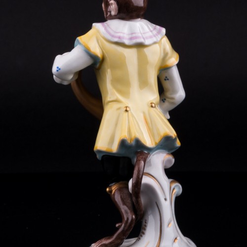 Обезьяна с валторной, Volkstedt, Германия, сер. 20 в