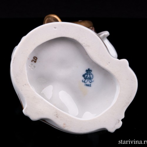 Обезьяна с валторной, Volkstedt, Германия, сер. 20 в